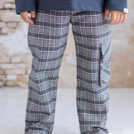 Erkek Bebek Ekose Pantolon