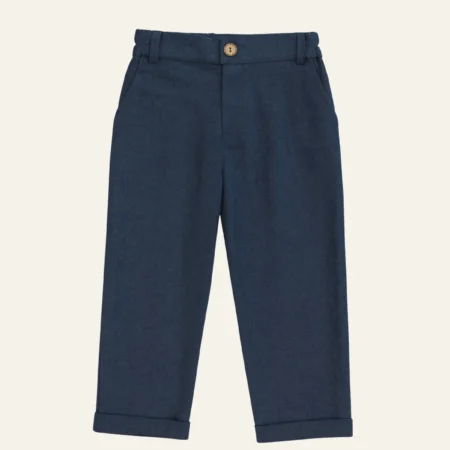 Erkek Çocuk İnce Kaşe Klasik Pantalon - Lacivert