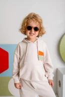 Erkek Çocuk Kapşonlu Kanguru Cepli Sweatshirt