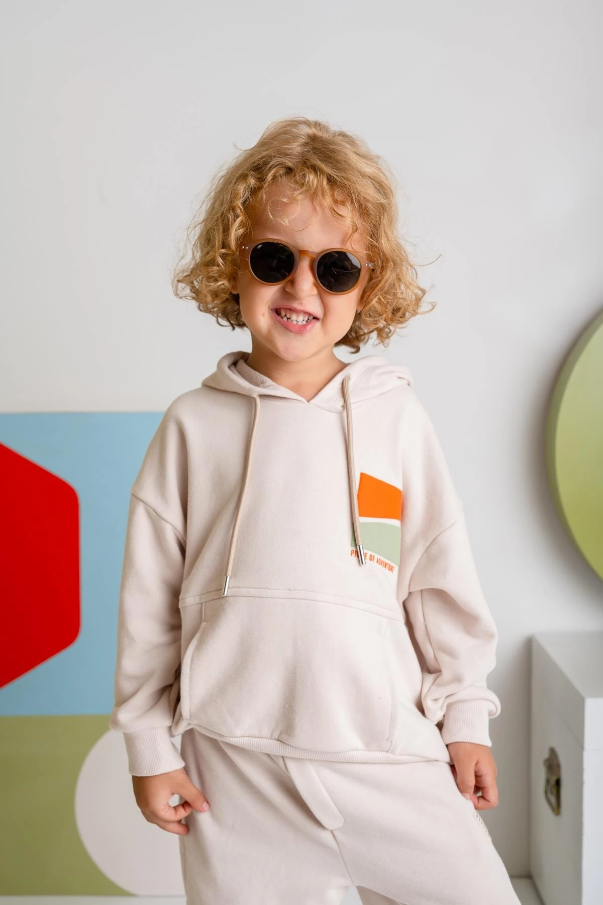 Erkek Çocuk Kapşonlu Kanguru Cepli Sweatshirt