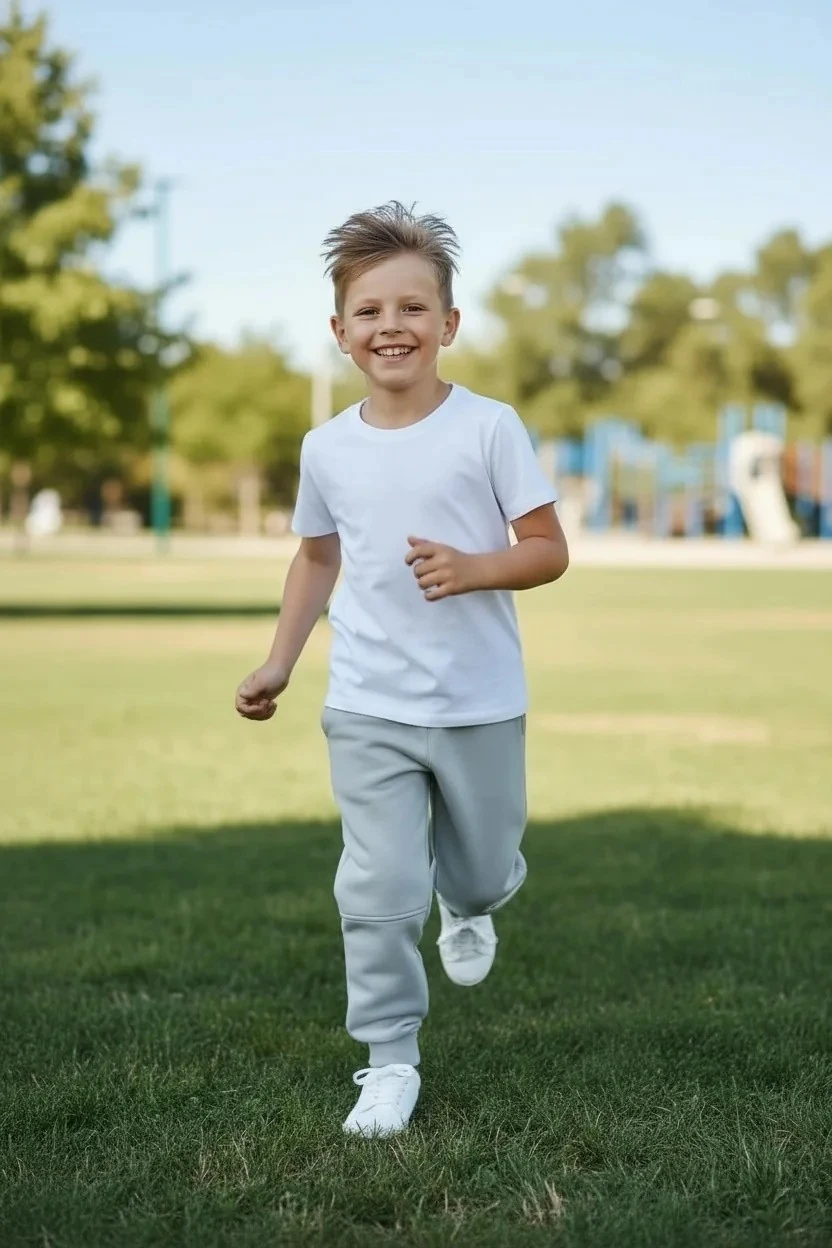 Erkek Çocuk Ribanalı Paça Fırçalı Tek Alt - Görsel 5