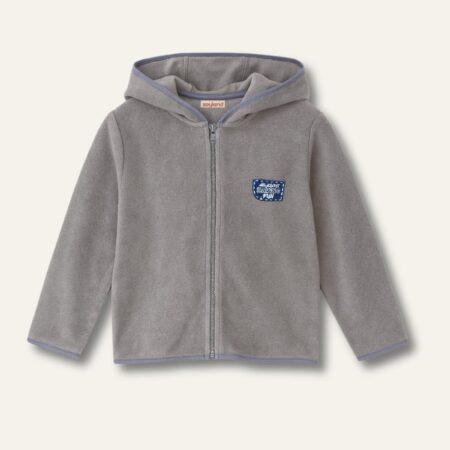 Kapşonlu Fermuarlı Polar Ceket