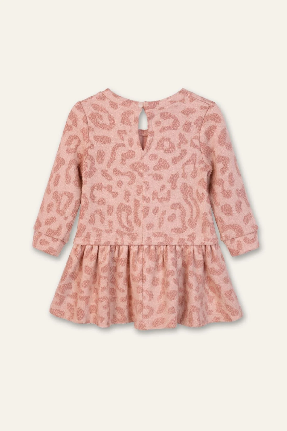 Kız Bebek Çanta Aksesuarlı Jakarlı Elbise – Pembe - Lucky Baby Kids Butik