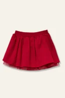Kız Çocuk Kabarık Etek - Bordo