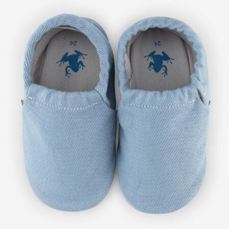 Recycled Canvas Hyper Eco Açık Mavi Barefoot Patik - Lucky Baby Kids Butik