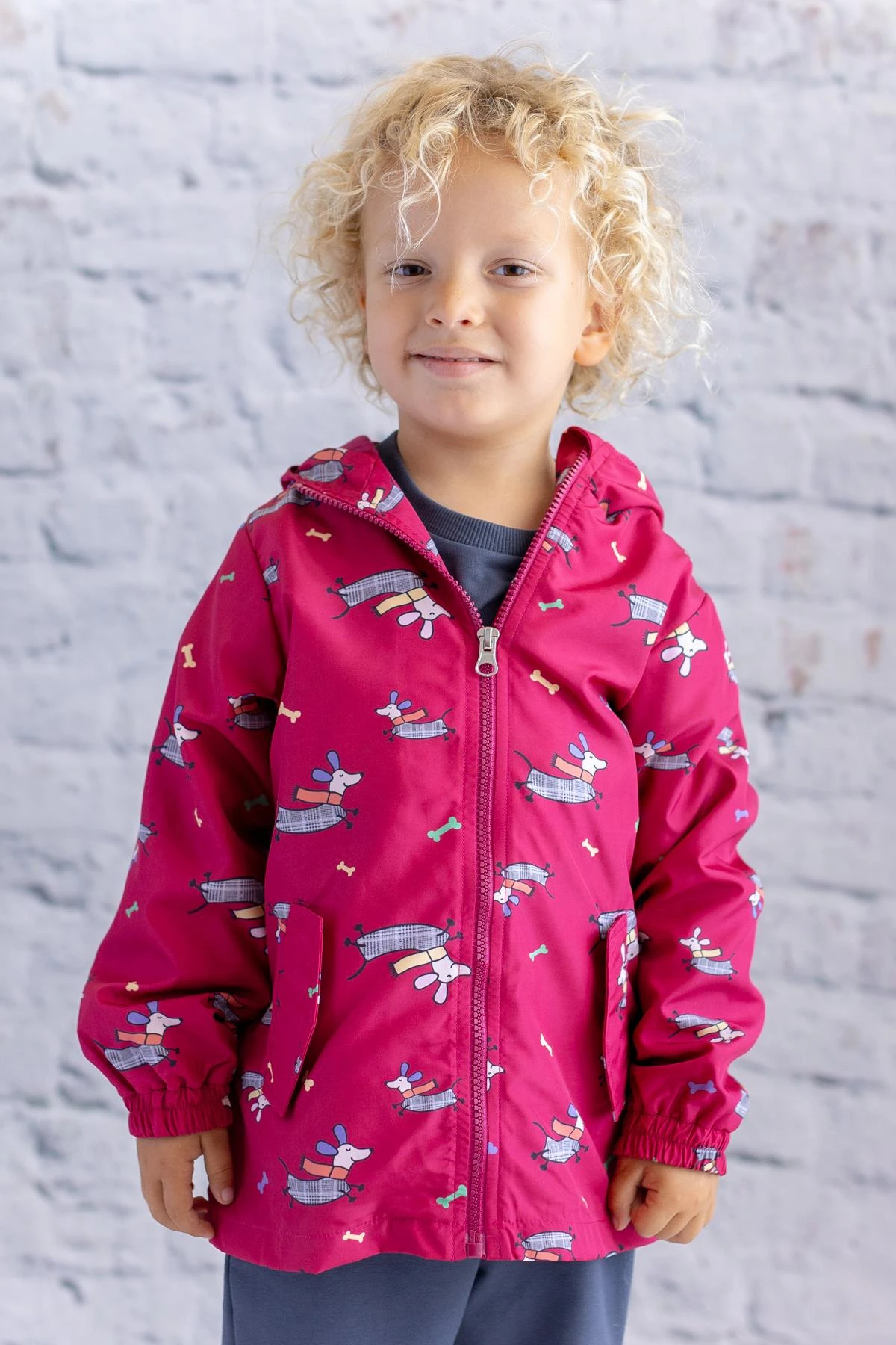 Unisex Çocuk Yağmurluk – Bordo - Lucky Baby Kids Butik