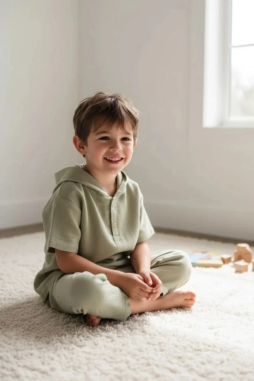 Kapüşonlu Müslin Takım - Görsel 3