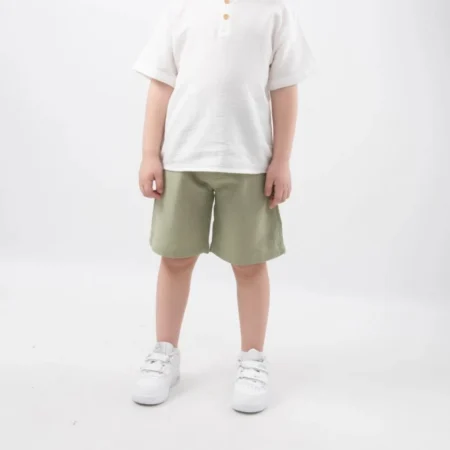 Yeşil Şortlu Müslin Takım